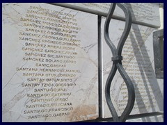 Plaza Mayor de la Constitución 44 - cathedral memorial wall